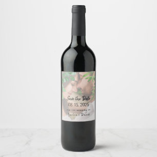 Étiquette Pour Bouteilles De Vin Étiquette de vin pour le mariage avec photo de ver