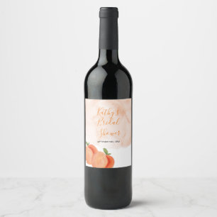 Étiquette Pour Bouteilles De Vin Étiquette de vin pour mariage estival de pêche