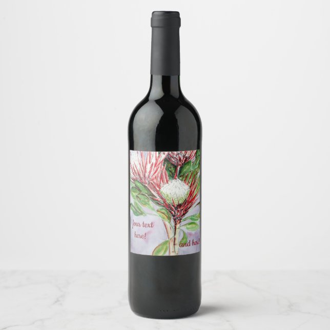 Étiquette Pour Bouteilles De Vin Étiquette de vin Proteas (Devant)