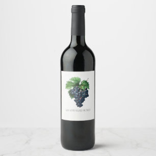 Étiquette Pour Bouteilles De Vin Étiquette DE VIN : REDOUTÉ PERSONNALISABLE : RAISI