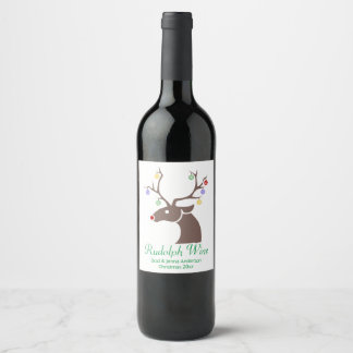 Étiquette Pour Bouteilles De Vin Étiquette de vin Rudolph