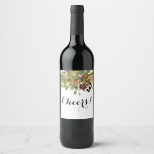 Étiquette Pour Bouteilles De Vin Étiquette de vin végétal