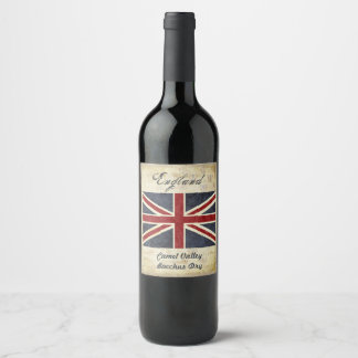 Étiquette Pour Bouteilles De Vin Étiquette du vin d'Angleterre
