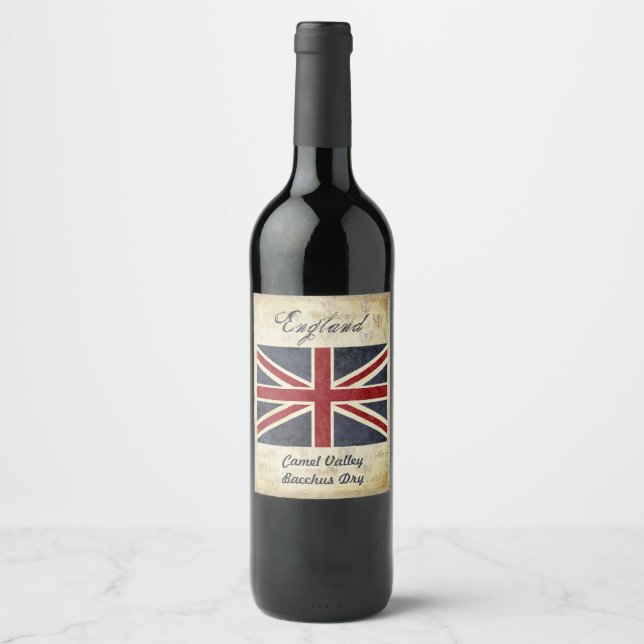Étiquette Pour Bouteilles De Vin Étiquette du vin d'Angleterre (Devant)