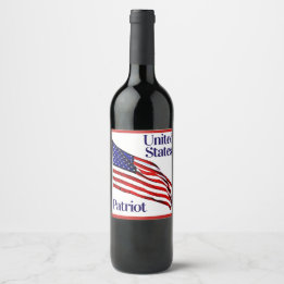 Étiquette Pour Bouteilles De Vin ÉTIQUETTE du vin Patriot américain