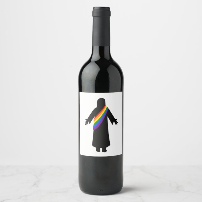 Étiquette Pour Bouteilles De Vin Étiquette du vin Pride Jésus (Devant)