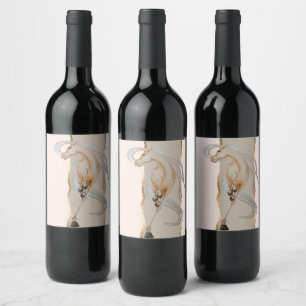 Étiquette Pour Bouteilles De Vin Etiquette élégante pour vin avec une belle moto po