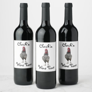 Étiquette Pour Bouteilles De Vin Étiquette humoristique de vin de coq drôle