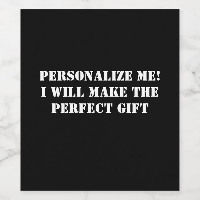 Étiquette Pour Bouteilles De Vin *étiquette personnalisé* (Étiquettes simples)