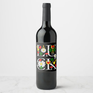 Étiquette Pour Bouteilles De Vin Étiquette Vin de chance