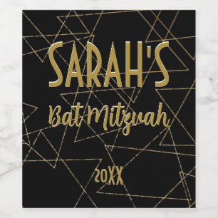 Étiquette Pour Bouteilles De Vin Étoiles d'or