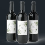 Étiquette Pour Bouteilles De Vin Éucalyptus botanique feuillu Branche de verdure mo<br><div class="desc">Elégant Blanc Feuilleté Botanique Eucalyptus Moderne Végétation Branche Vin Mariage Étiquette. Cela fera partie de la suite. #pampasgrass #jungleMariage #jungleinvitation #coralmariage #weddingmenu #désertons #lasvegasMariage #terracottamariage #peachmariage #pampasweddmenu #pampas #terracotta #corail #peach #naturalmariage #driedgrass #driedpampas #wabisabimariage #nature #mariage</div>