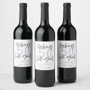 Étiquette Pour Bouteilles De Vin Faisant à sembler 50 la bonne célébration