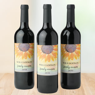 Étiquette Pour Bouteilles De Vin Famille Réunion Russe Vin Étiquette