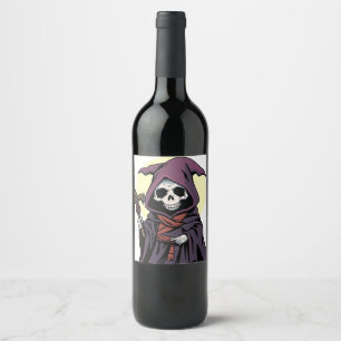 Étiquette Pour Bouteilles De Vin Faucheuse