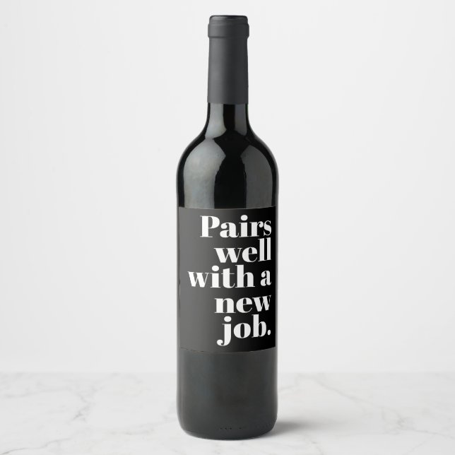 Étiquette Pour Bouteilles De Vin Félicitations (Devant)