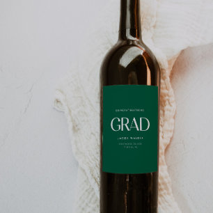 Étiquette Pour Bouteilles De Vin Félicitations pour une fête de remise de diplômes