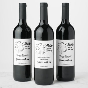 Étiquette Pour Bouteilles De Vin Femme Drôle 50e Anniversaire Encore Chaud