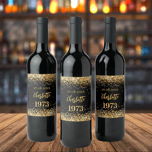 Verre à Vin Personnalisé Anniversaire - Âge 18, 21, 30, 40, 50... (UK)