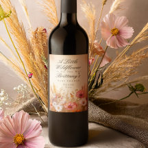 Fête de Bébé Élégante Fleur Sauvage de Prairie d'A
