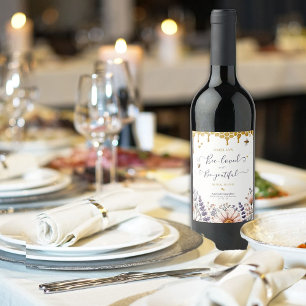 Étiquette Pour Bouteilles De Vin Fête de mariage Bee-Loved et Bee-youtiful 