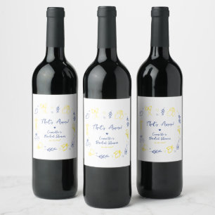 Étiquette Pour Bouteilles De Vin Fête de mariage That’s Amore au citron italien des