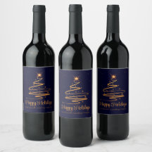 Fête de Noël élégante de l'entreprise Bleu marine