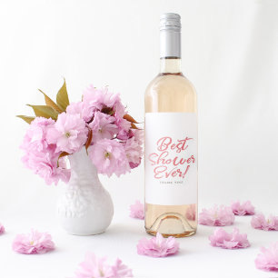 Étiquette Pour Bouteilles De Vin Fête des mariées Hostess Jote Merci Cadeau