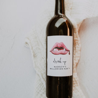 Étiquette Pour Bouteilles De Vin Fête d'Halloween