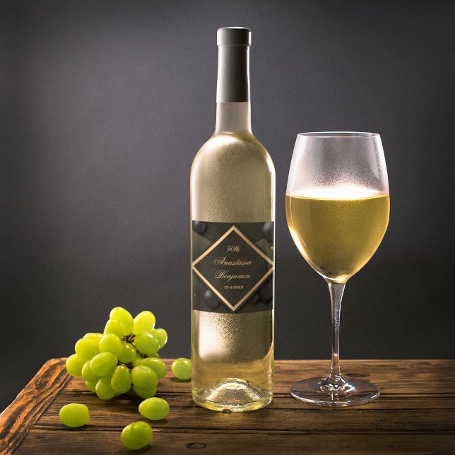 Étiquette Pour Bouteilles De Vin Fête du Birthday (Créateur téléchargé)