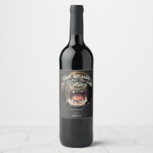 Étiquette Pour Bouteilles De Vin Fête Enregistrer la Date Bar Tiki Hut Shack