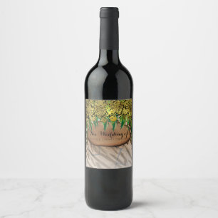 Étiquette Pour Bouteilles De Vin FÊTE JUNGLE Vin d'anniversaire Gold Glam Imprimé A