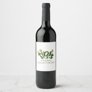 Étiquette Pour Bouteilles De Vin Fêtes d'anniversaire drôles aux Martini de Green W