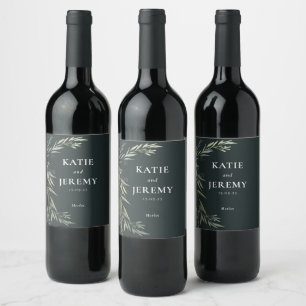 Étiquette Pour Bouteilles De Vin Feuille de gomme autochtone australienne