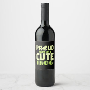 Étiquette Pour Bouteilles De Vin Fier Maman D'Une Gelée Mignonne