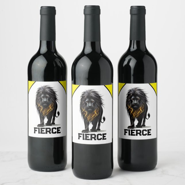 Étiquette Pour Bouteilles De Vin Fierce (Bouteilles)