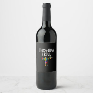 Étiquette Pour Bouteilles De Vin Fitness C'est comment je roule Gym Bodybuilding Gi
