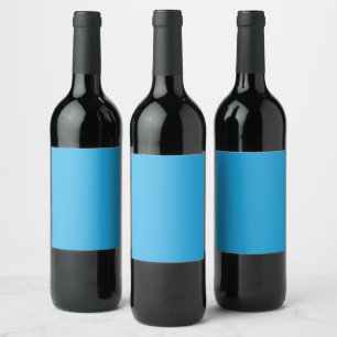 Étiquette Pour Bouteilles De Vin Flat Sky Blue Arrière - plan Texture pour numériqu
