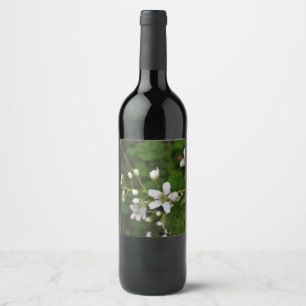 Étiquette Pour Bouteilles De Vin Fleurs de Blackberry
