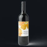 Étiquette Pour Bouteilles De Vin Fleurs orange aquarelle époustouflantes<br><div class="desc">Cette superbe conception florale aquarelle présente de grands coquelicots aquarelles audacieux et lumineux. Les grandes fleurs encadrent magnifiquement les noms et seraient parfaites pour le printemps ou l'été et même un mariage d'automne ainsi que pour une fête. J'ai peint ces fleurs aquarelles inspirées par les coquelicots qui fleurissent dans mon...</div>