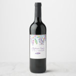 Étiquette Pour Bouteilles De Vin Floral moderne<br><div class="desc">Ajoutez une touche d'élégance artistique à vos occasions et célébrations spéciales. Faites votre présentation viticole aussi vibrante que vos réunions avec ces étiquettes uniques.</div>