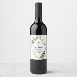 Étiquette Pour Bouteilles De Vin Foliage Cross Étiquette de bouteille à vin