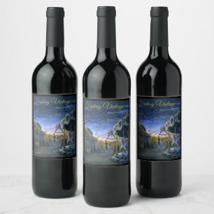 Étiquette Pour Bouteilles De Vin Fondu