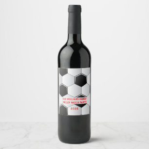 Étiquette Pour Bouteilles De Vin Foot Fútbol Bola 2026 Football Party
