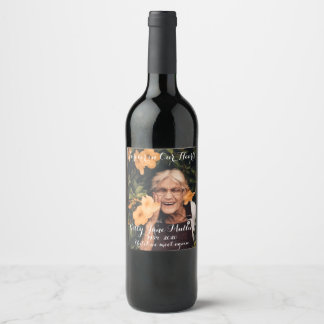 Étiquette Pour Bouteilles De Vin Forever in Our Hearts Memorial Wine Bottle Étiquet