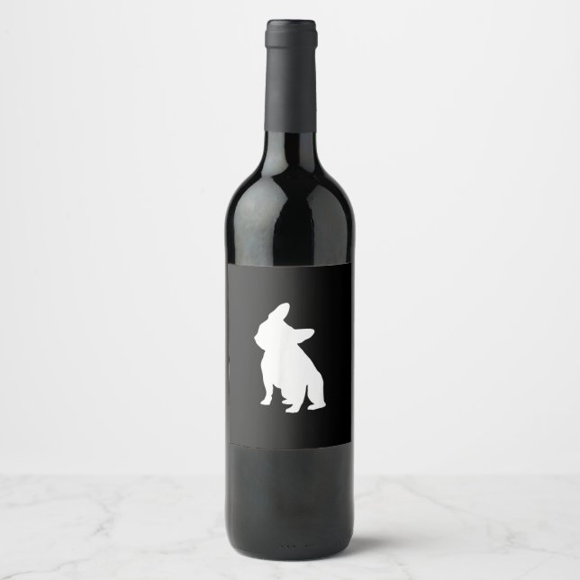 Étiquette Pour Bouteilles De Vin français bulldog | frenchie cadeau mignon (Devant)