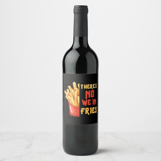 Étiquette Pour Bouteilles De Vin frites (Devant)