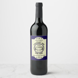 Étiquette Pour Bouteilles De Vin Fruit d'Elderberry fait maison