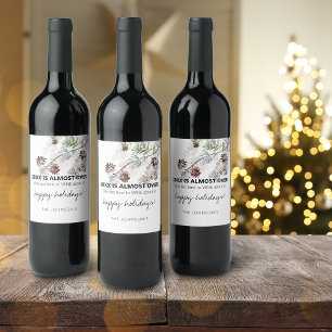 Étiquette Pour Bouteilles De Vin Funny 2022 Est Presque Sur Le Nom Vacances