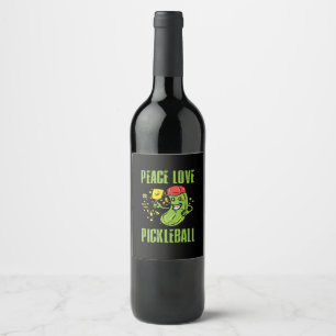 Étiquette Pour Bouteilles De Vin Funny Pickleball